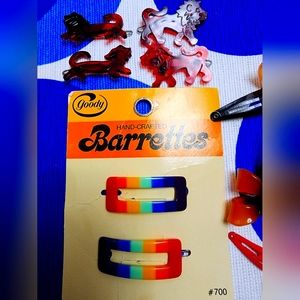 Vintage Hair Barrettes Goody 1975